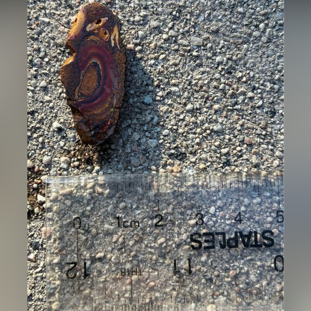 19ct Pretty Australian Boulder Opal Rough Specimen T - Picture 4 of 5